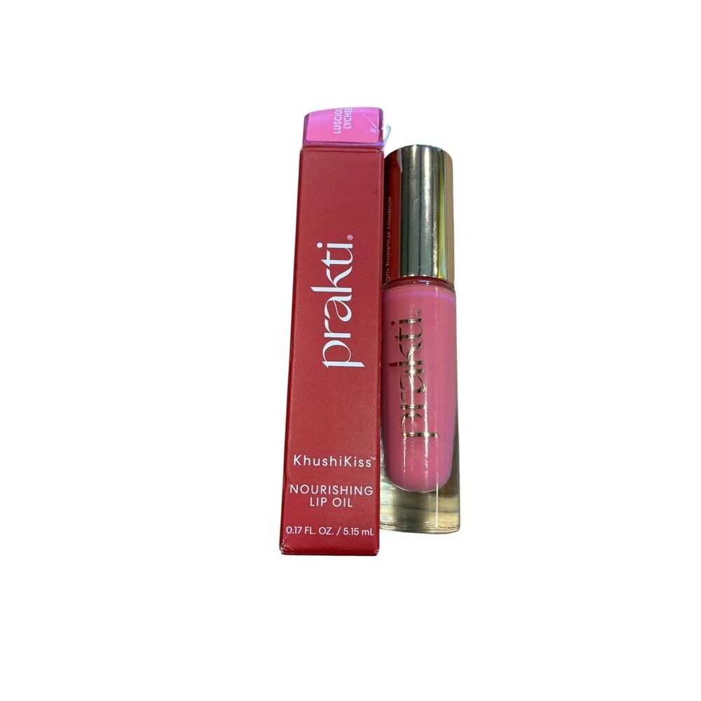 Prakti KhushiKiss Nourishing Lip Oil Luscious Lychee New in Box 5.15ml